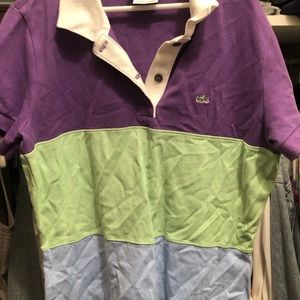 Lacoste Color Block Polo size 40